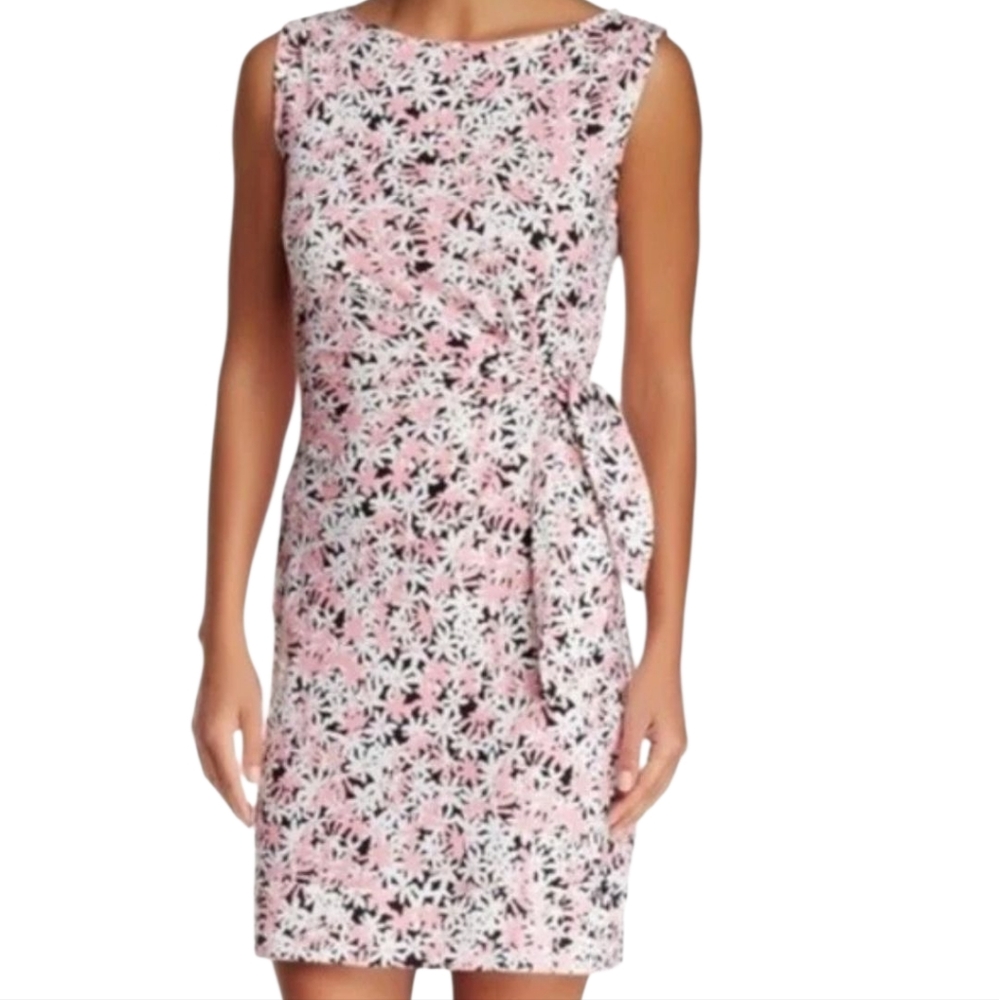 Diane Von Furstenberg New Della Dress Sleeveless Daisies Floral Silk & Cotton 8